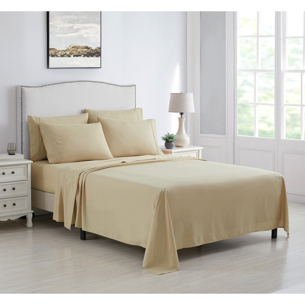 Kathy Ireland 6 Piece Brushed Microfiber Sheet Set