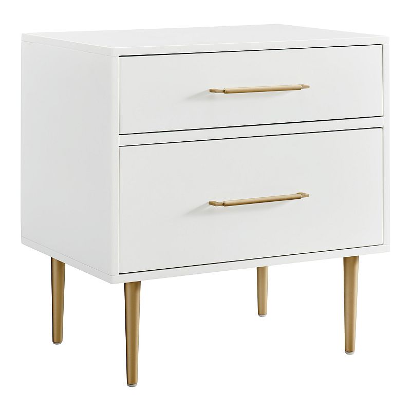 Linon Gloria Two Drawer Nightstand