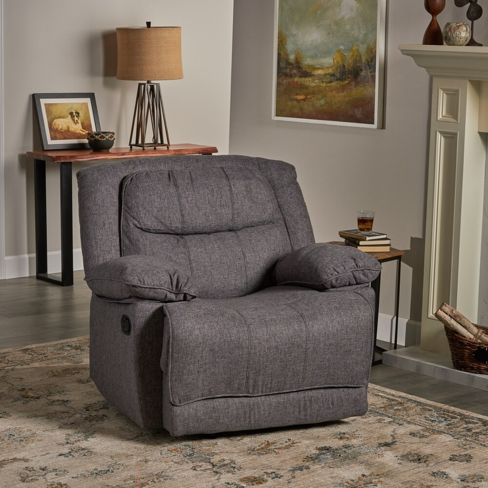 Estrada Contemporary Fabric Glider Recliner by Christopher Knight Home