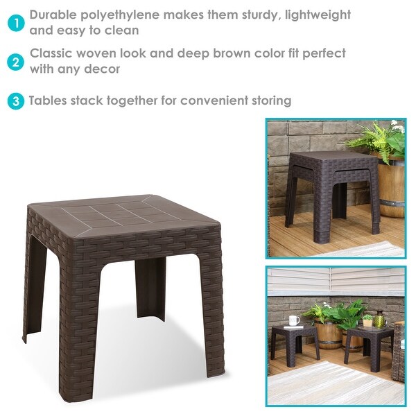 Sunnydaze Patio Side Table