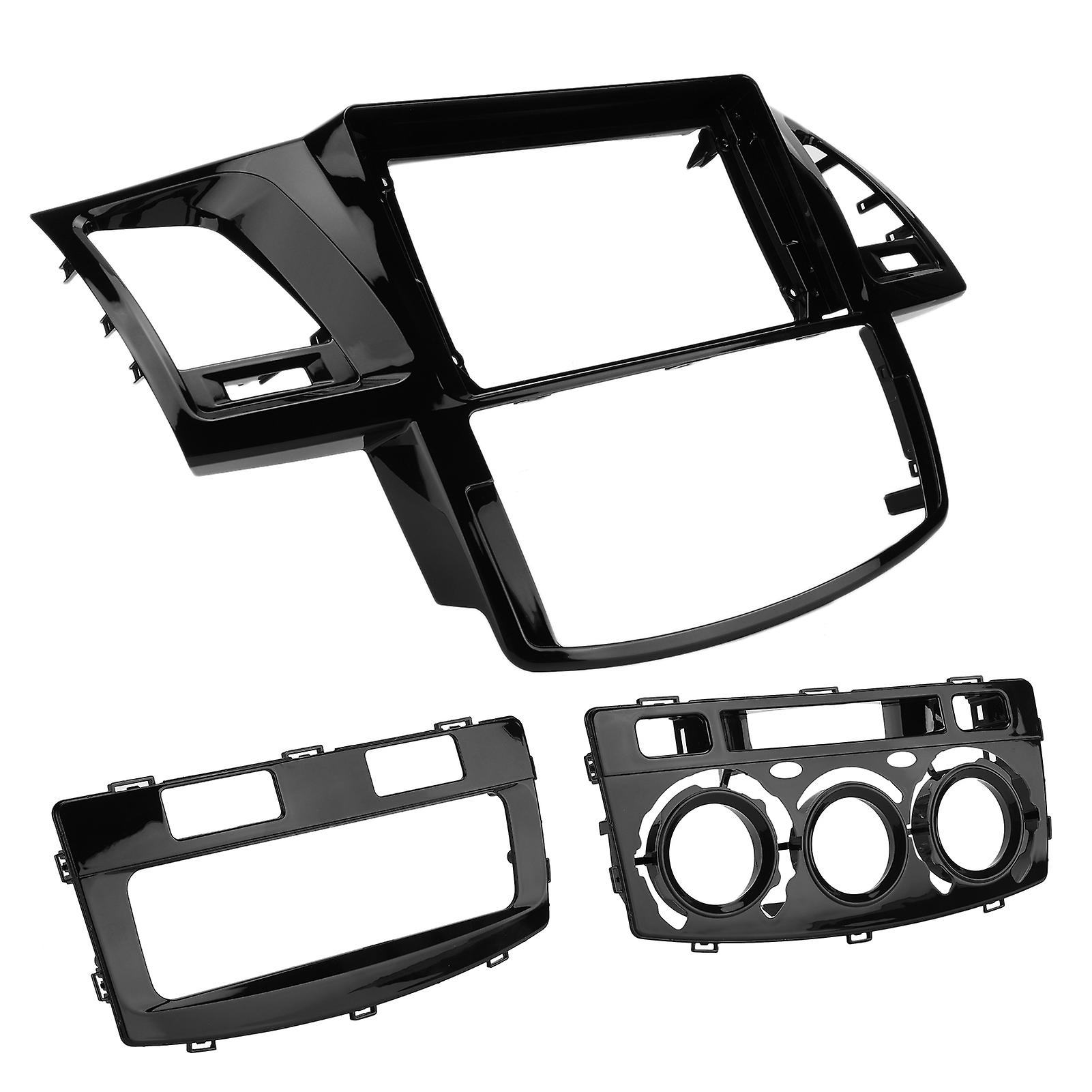 2din Car Stereo Radio Fascia Black Audio Panel Bezel Replacement For Hilux 20092015