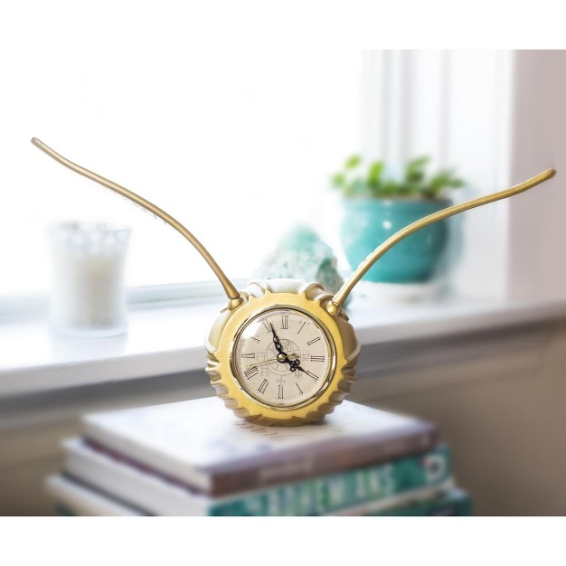 Ukonic Harry Potter Golden Snitch Replica Resin Desk Clock 9 X 18 Inches