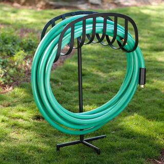 LIBERTY GARDEN Decorative Powder Coated Steel Manger Garden Hose Storage Stand LBG-647