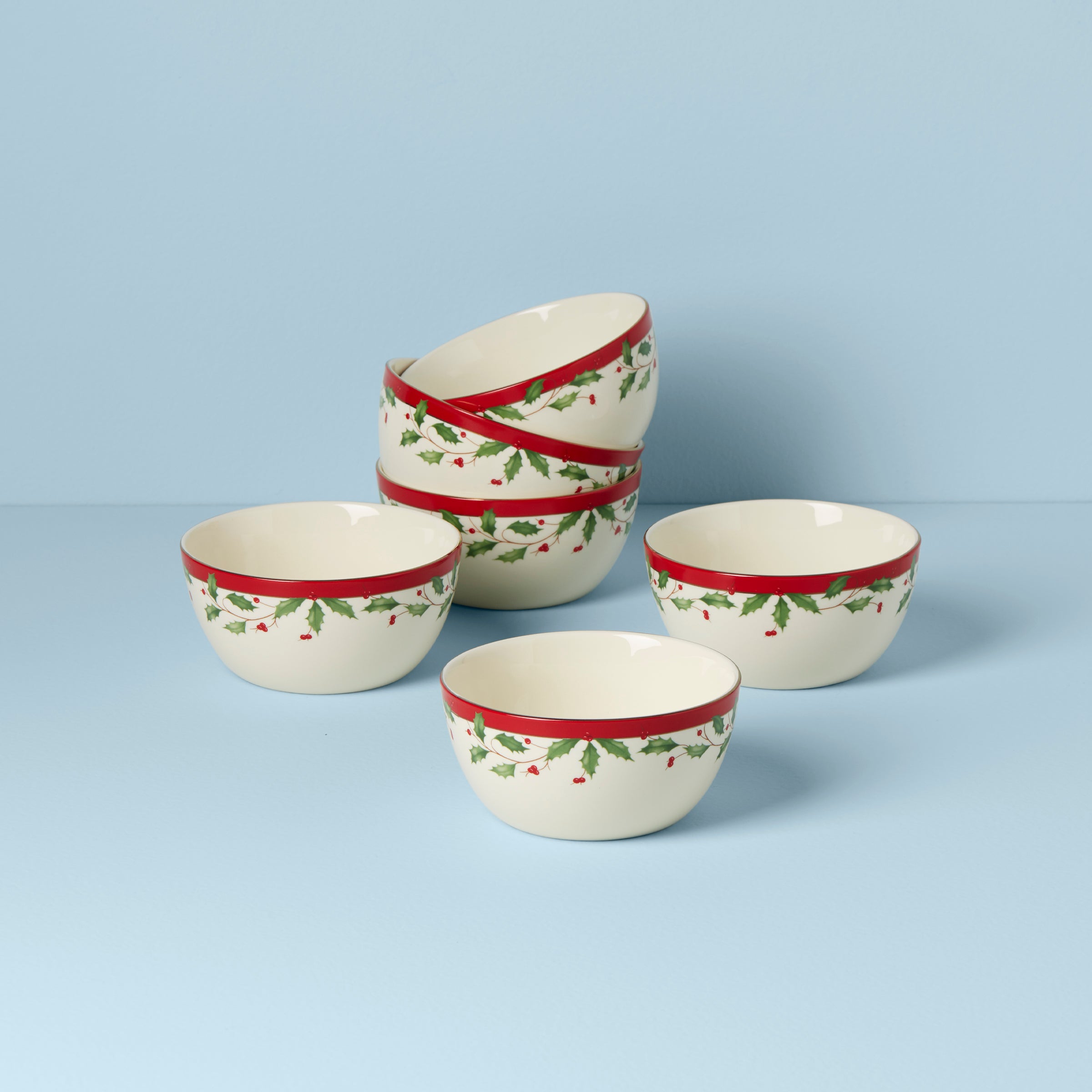 Holiday 6-Piece Dessert Bowl Set