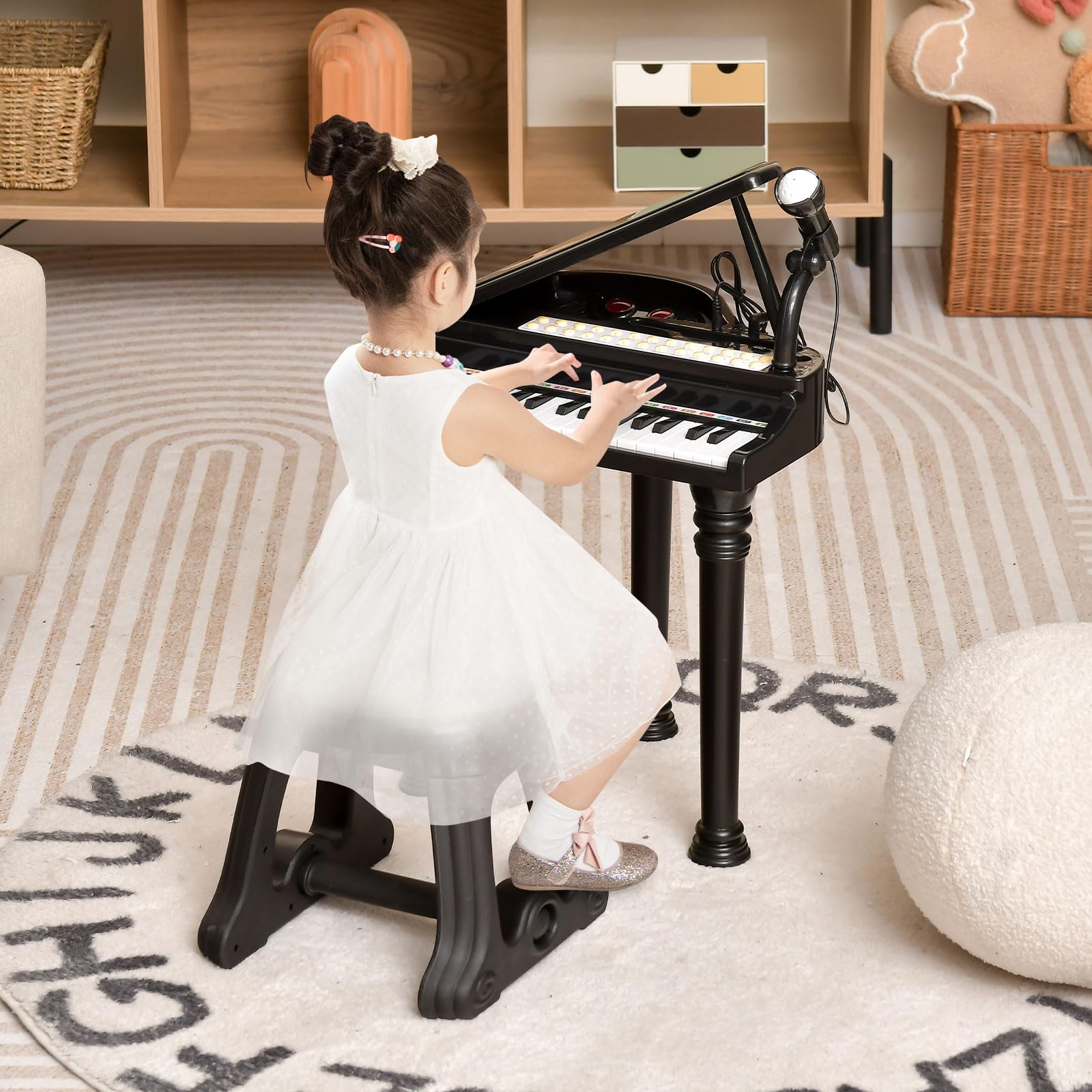 Costzon 31 Keys Kids Piano Keyboard with Stool