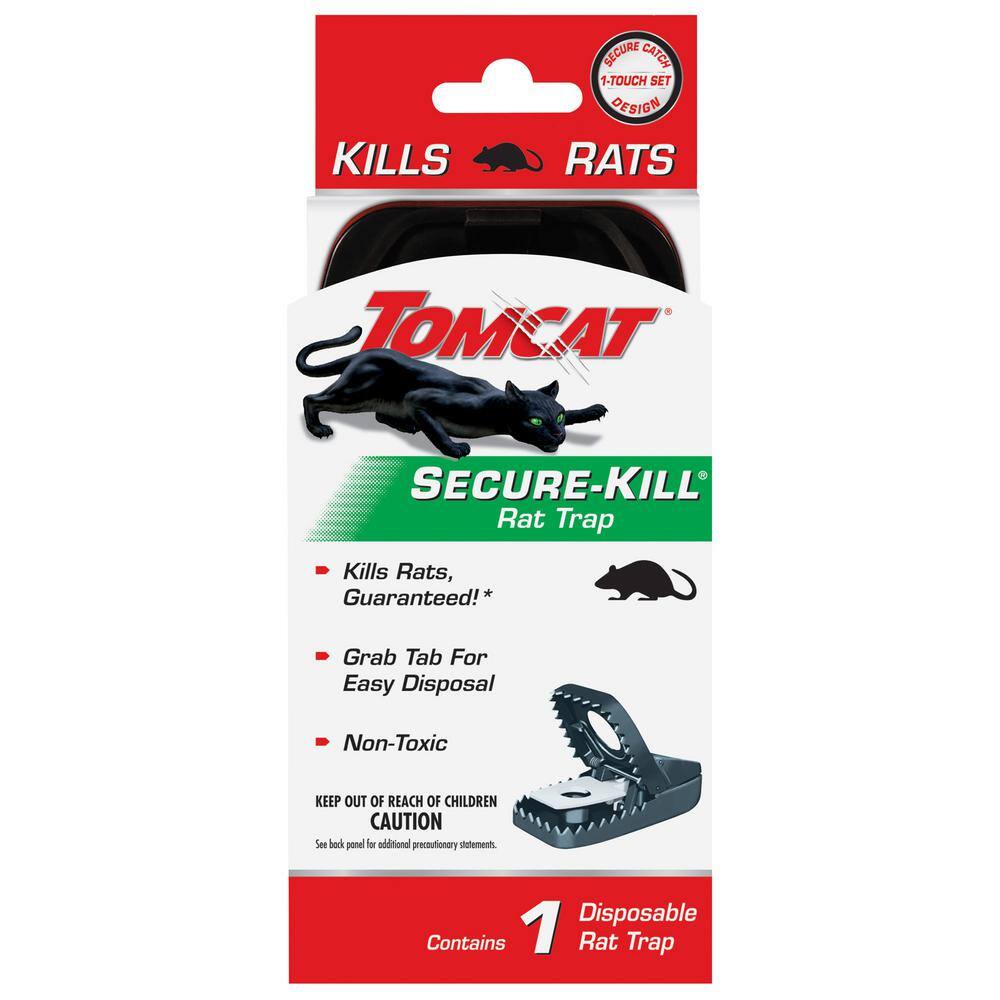 TOMCAT Secure-Kill Rat Trap Features Aggressive Secure Catch Design to Trap and Kill 1 Trap 0360810