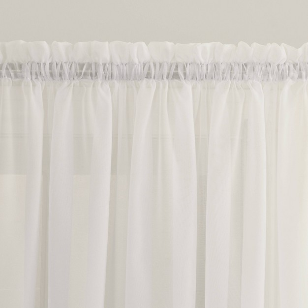 Emily Sheer Voile Rod Pocket Door Sidelight Curtain Panel No 918