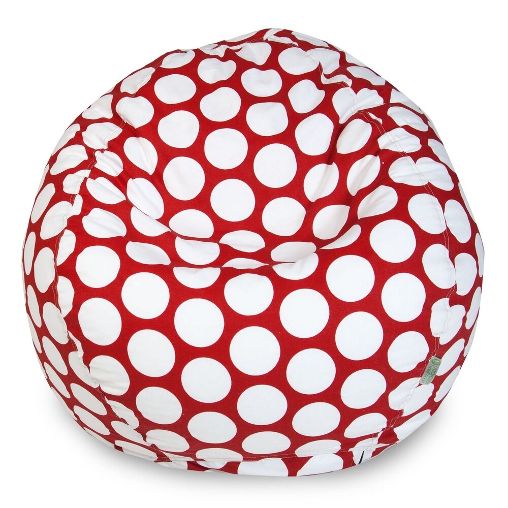 Majestic Home Goods Large Polka Dot Classic Bean Bag Chair Small/Large