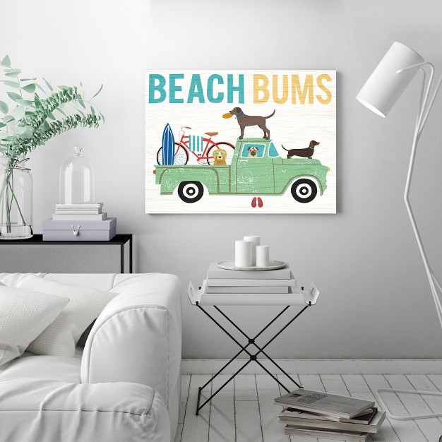 Americanflat Coastal Minimalist Beach Bums Truck I By Michael Mullan Canvas