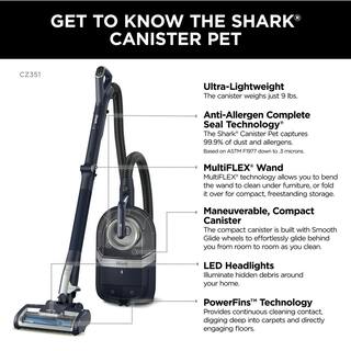 Shark Pet Corded Bagless Canister Vacuum Cleaner CZ351