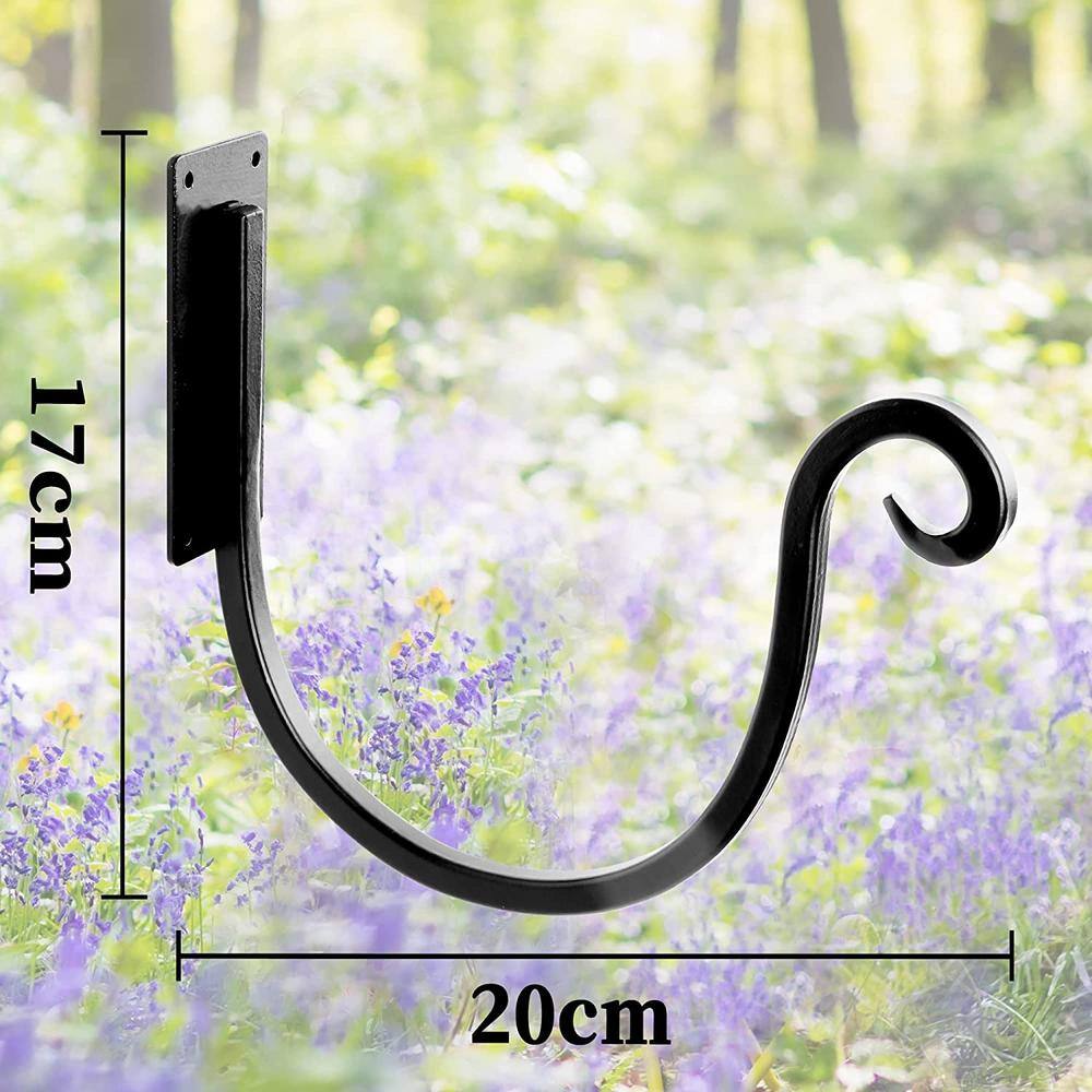 Cubilan Outdoor Garden Hose Holder: 8 in. Metal Water Hose Holder for Wall Mount - Garden Hose Hanger Hook for Outside B09SHS6X9W