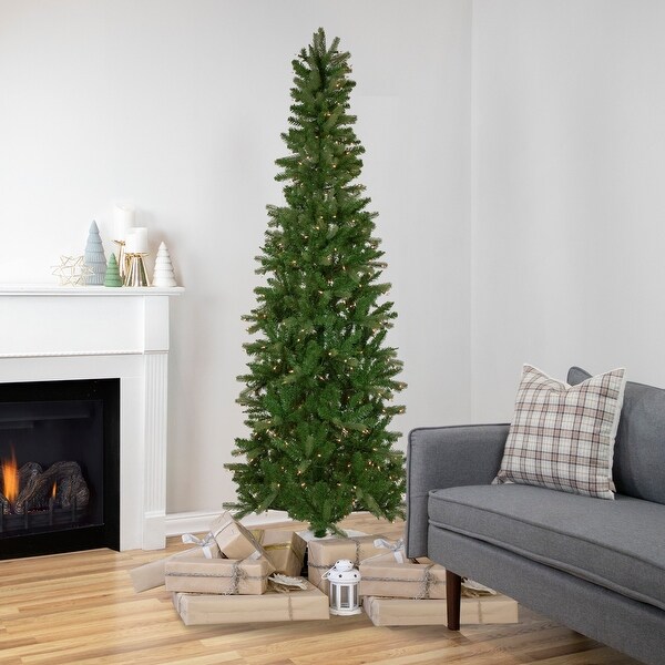 7.5' PreLit Wicklow Noble Fir Artificial Christmas Tree Clear Lights