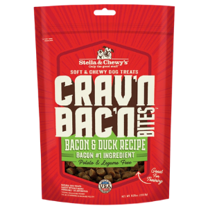 Stella and Chewy's Crav'n Bac'n Bites Bacon and Duck Recipe Dog Treats 8.2