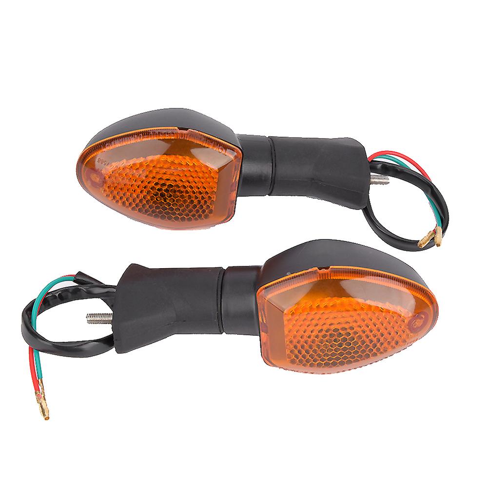 2pcs Motorcycle Led Turn Signal Lamps Lights Fit For Suzuki Gsx-s 1000f 750(yellow )