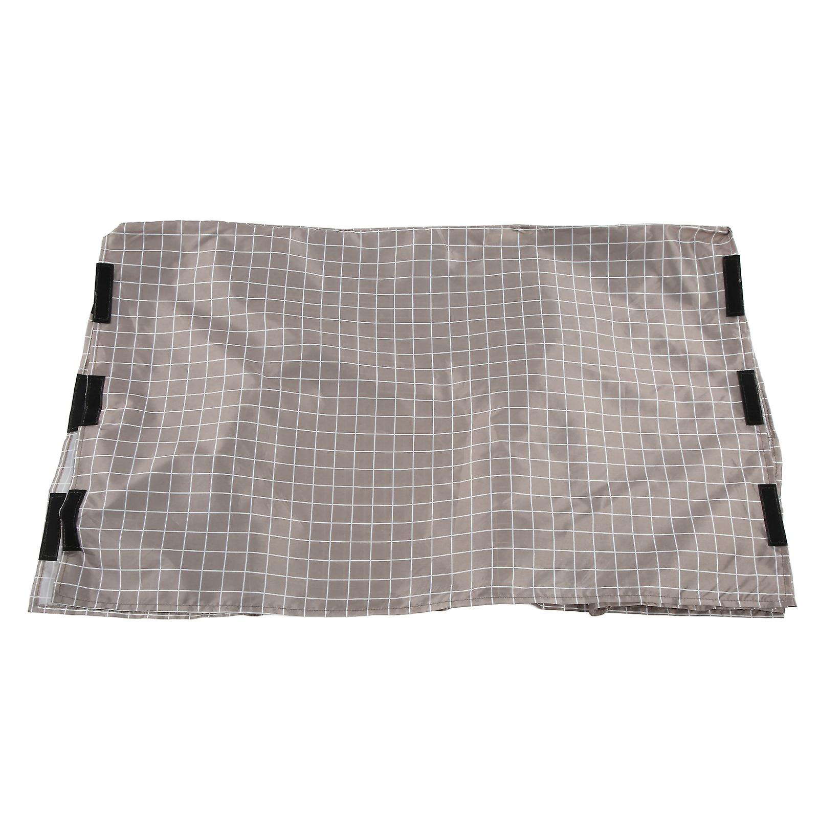 Dog Cage Protection Cover Waterproof Dustproof Oxford Cloth Pet Kennel Cover With Storage Bagbrown Plaid 91x59x61cm / 35.8x23.2x24in