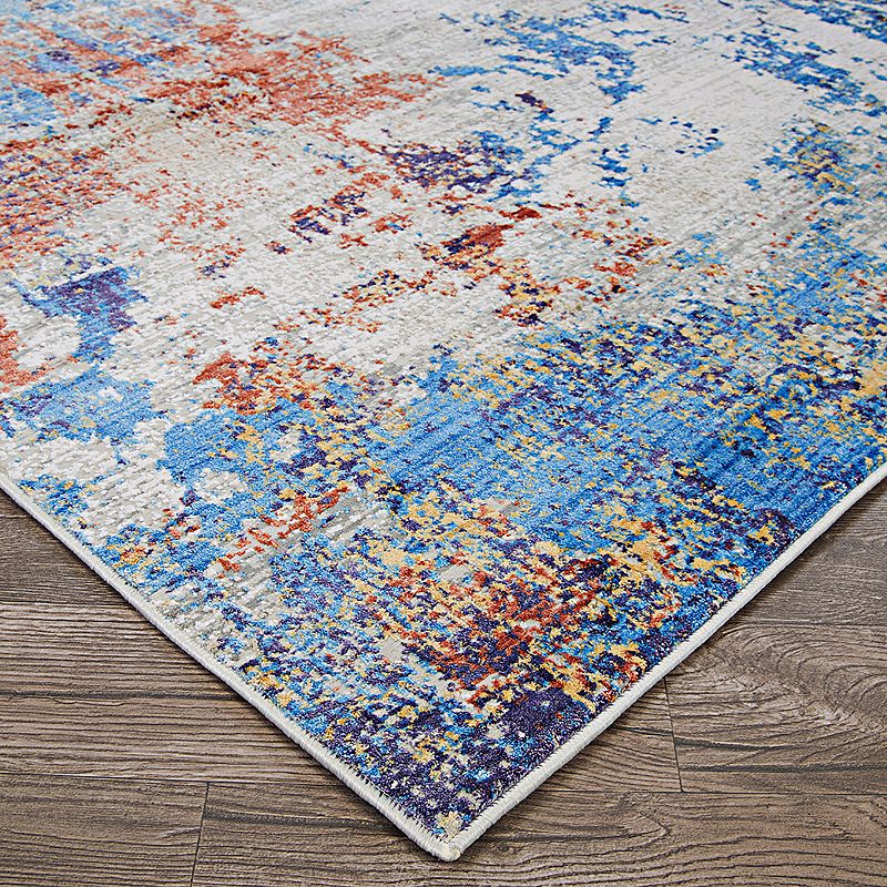 Couristan Vibrata Divergence Multi-Pastels Runner Rug