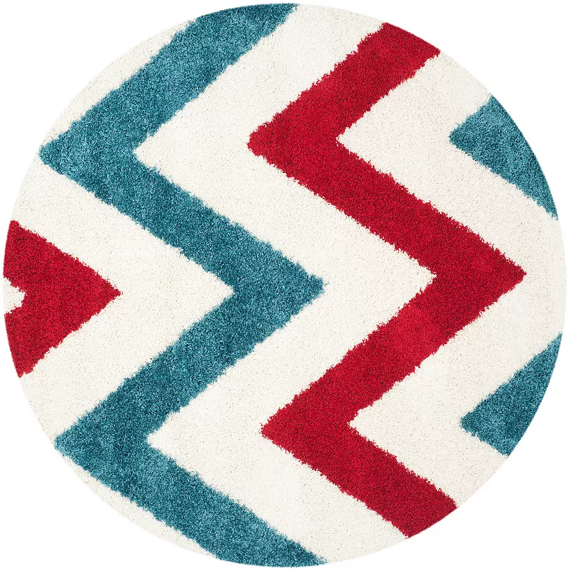 Safavieh Kids Chevron Stripe Shag Rug