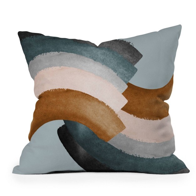 Gale Switzer Brushstroke Rainbows Outdoor Throw Pillow Deny Designs