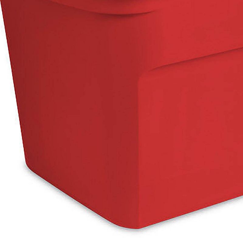 Sterilite Heavy Duty 18 Gallon Stacking Seasonal Storage Tote， Red | 17316608 (8 Pack)