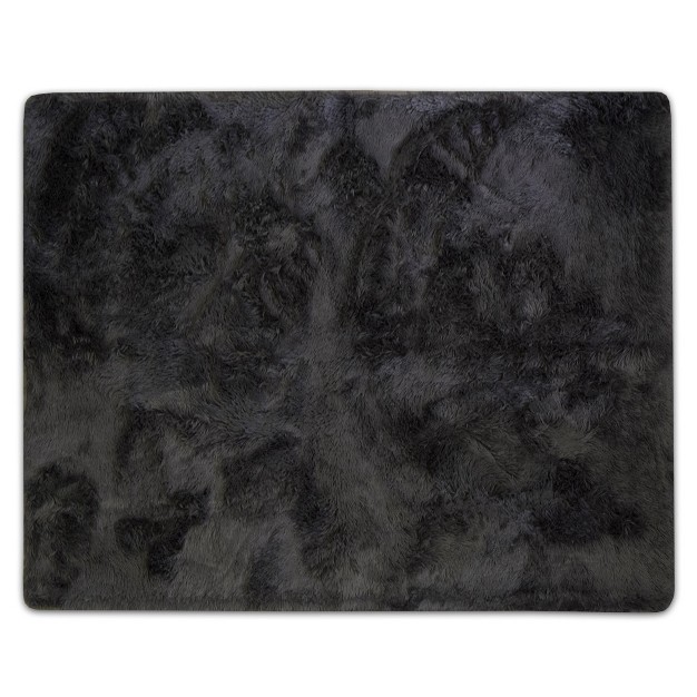 Plush Faux Fur Shag Solid Rectangle Floor Area Rug 4 x27 x5 x27 By Sweet Home Collection