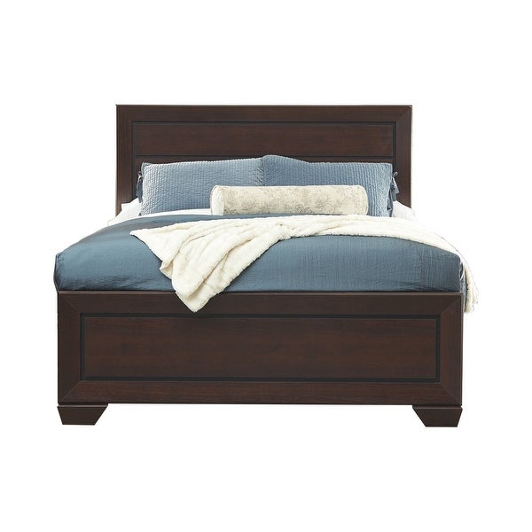 Oatfield Dark Cocoa 3-piece Panel Bedroom Set with Dresser - - 35029008