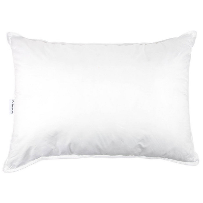 Bokser Home Medium 700 Fill Power Luxury White Duck Down Bed Pillow - King