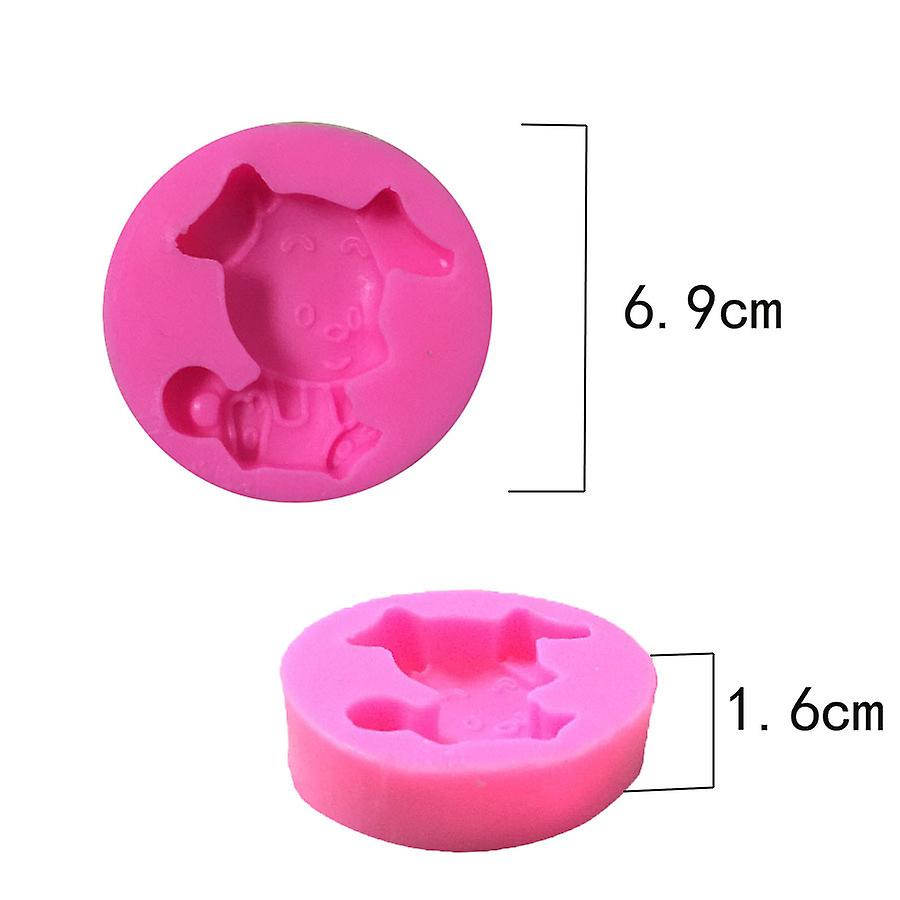 Cute Puppy Shape Chocolate Mold - 1pc