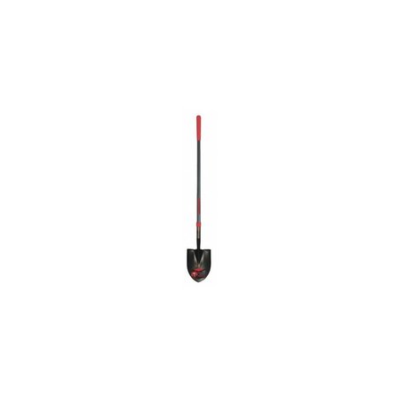 8.75 in. x 12 in. Blade Round Point Shovel with 48 in. Straight Fiberglass Cushion Grip Handle