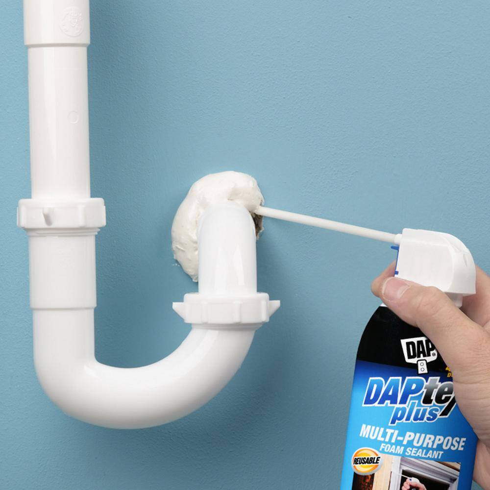 DAP Daptex Plus 12 oz. White ExteriorInterior Window and Door Foam Sealant 18836