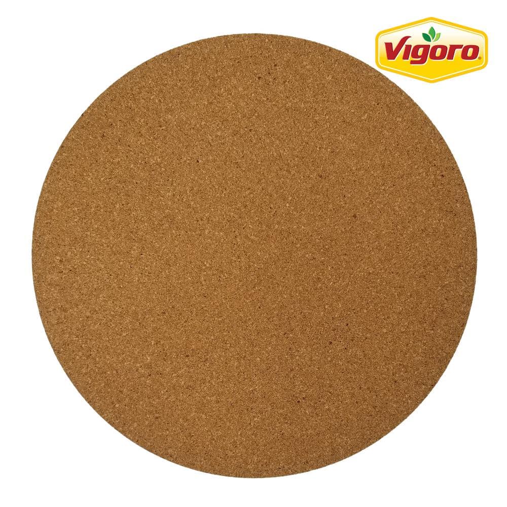 Vigoro 6 in. Cork Mat Planter Saucer VG-CM6