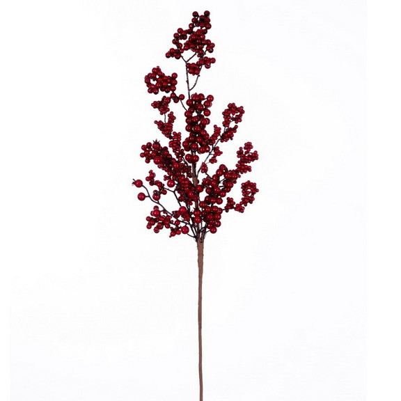 Vickerman Red Outdoor Berry Spray 2/bag