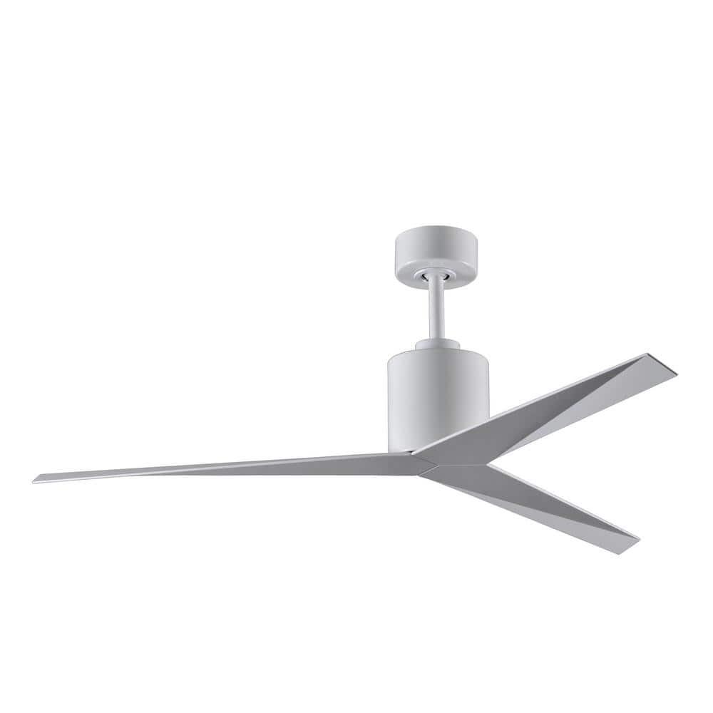 Atlas Eliza 56 in IndoorOutdoor Gloss White Ceiling Fan with Remote Control and Wall Control