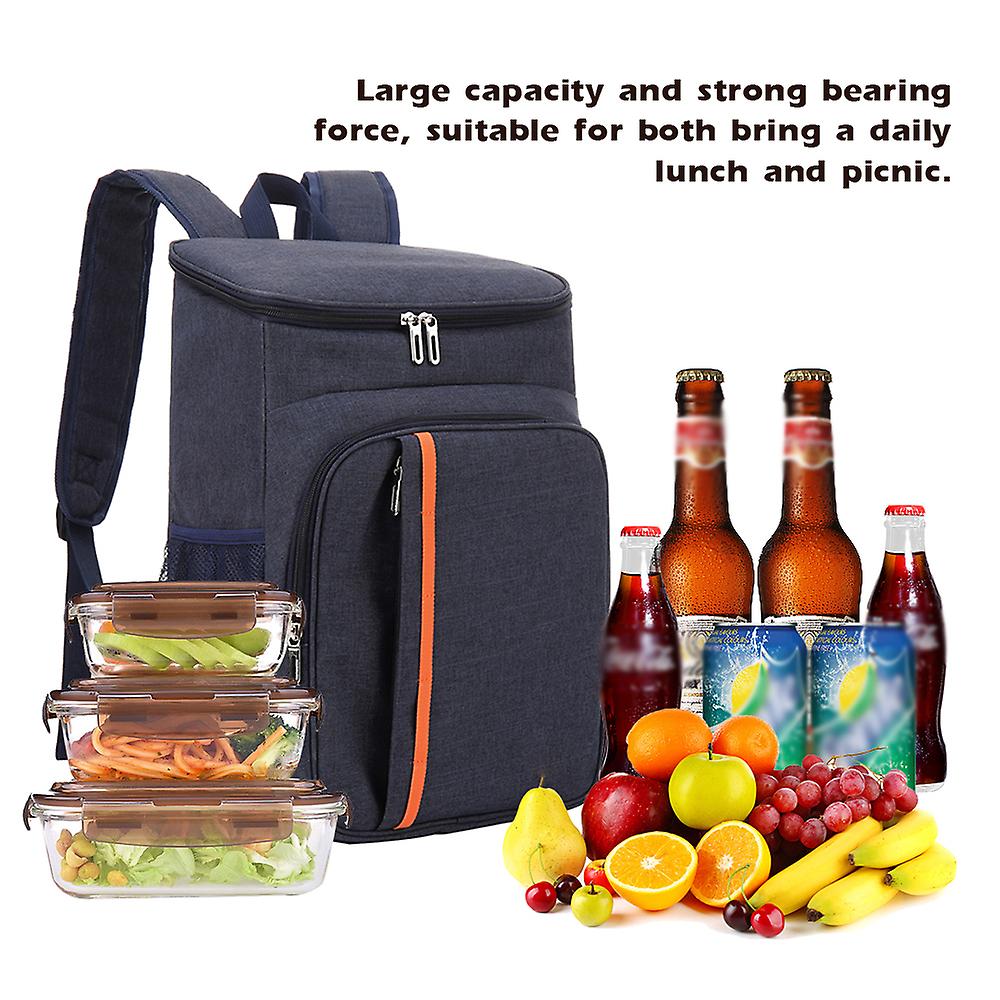 18l Large Capacity Leak Proof Lunch Backpack Thermal Large Picnic Cool And Warm Insulated Bag Outdoor Food And Beverage Storage Shoulder Bag