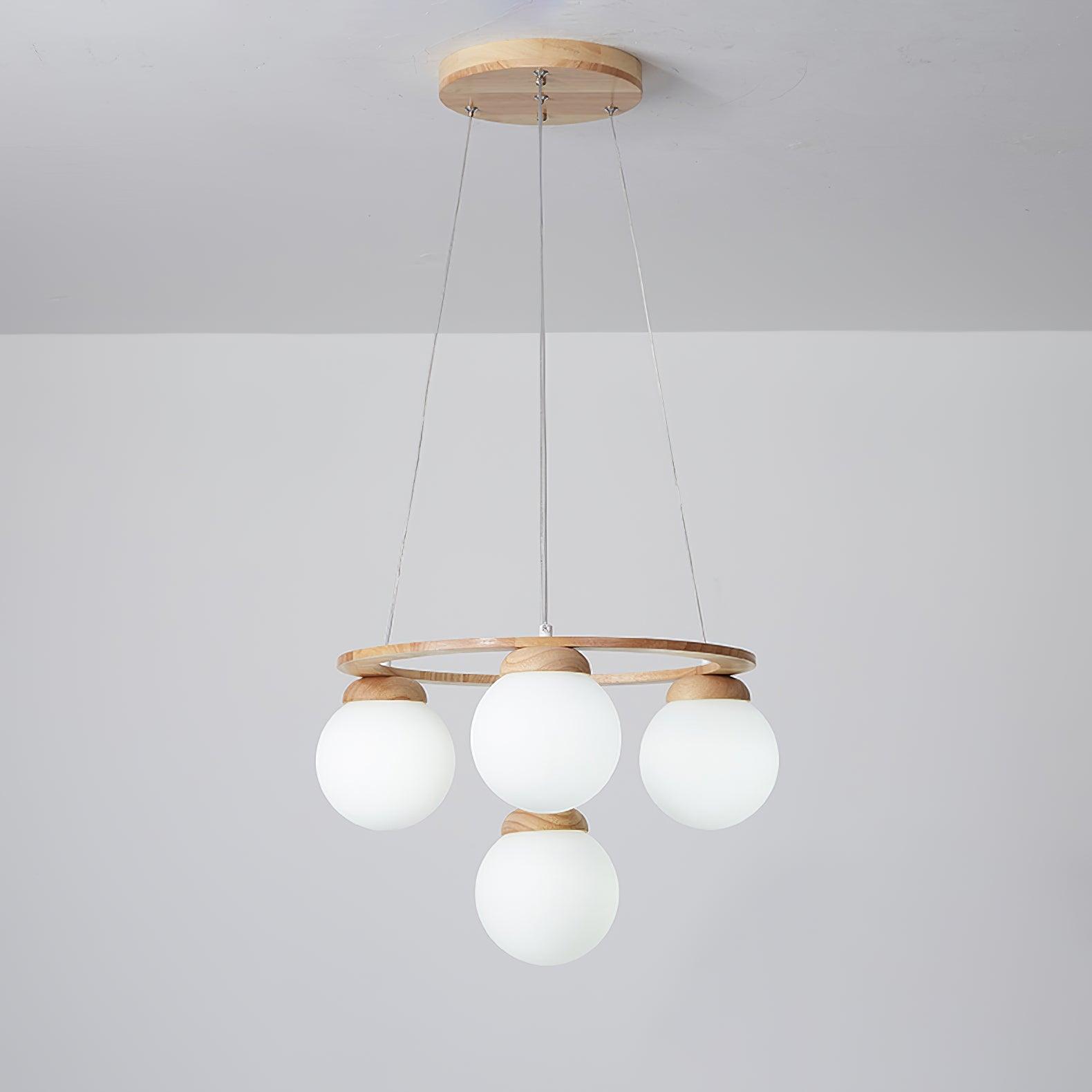 Miira Wood Chandelier