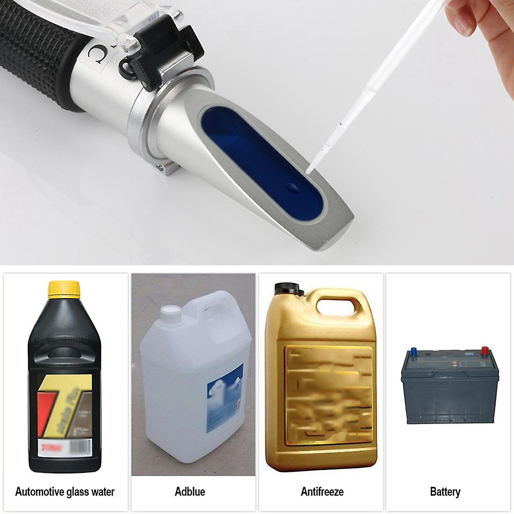 Portable Handheld Atc Antifreeze Refractometer Freezing Point Meterfor Glycol Antifreeze Coolant And Battery Acid