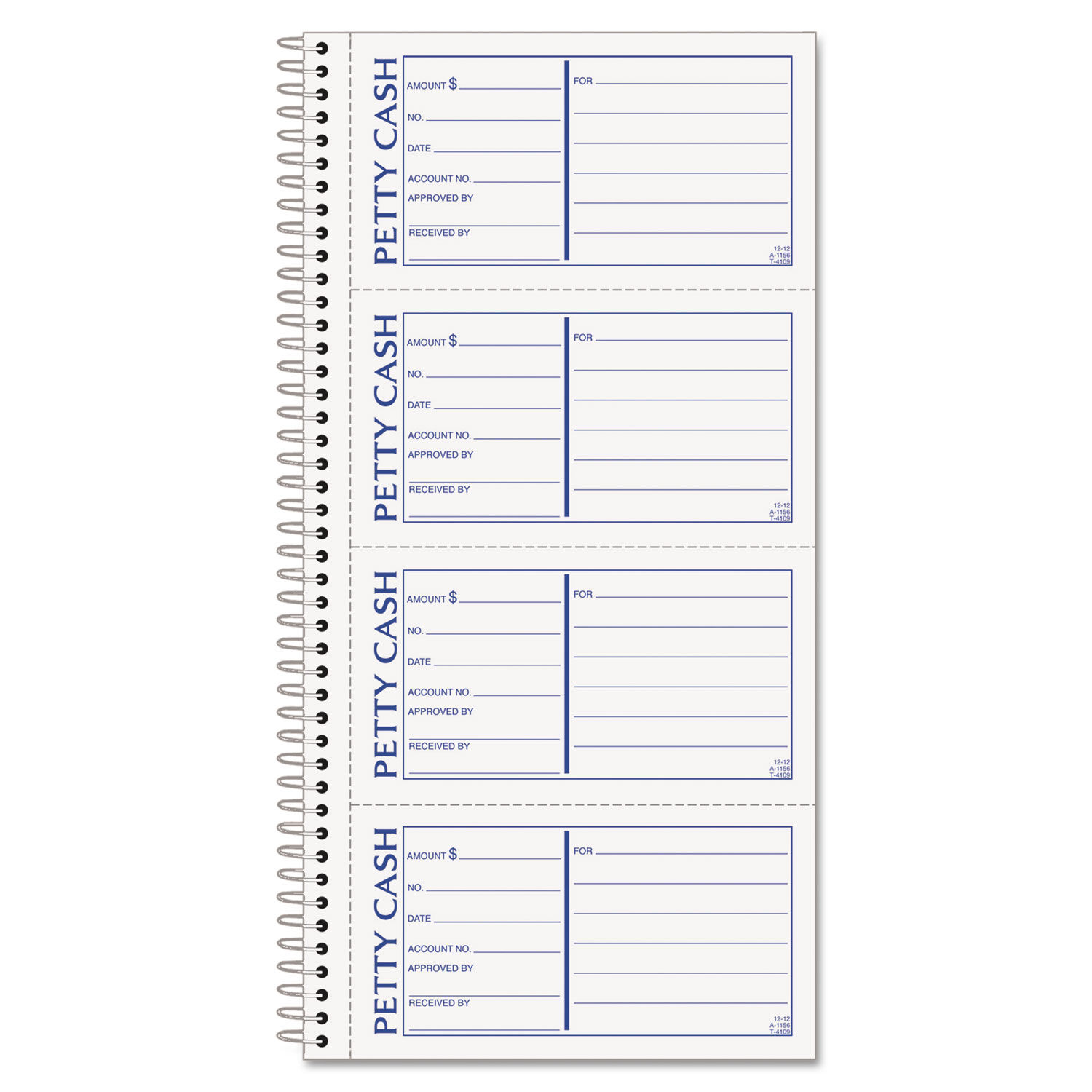 Petty Cash Receipt Book by TOPSandtrade; TOP4109