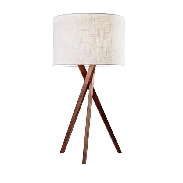 Adesso Brooklyn Walnut Table Lamp