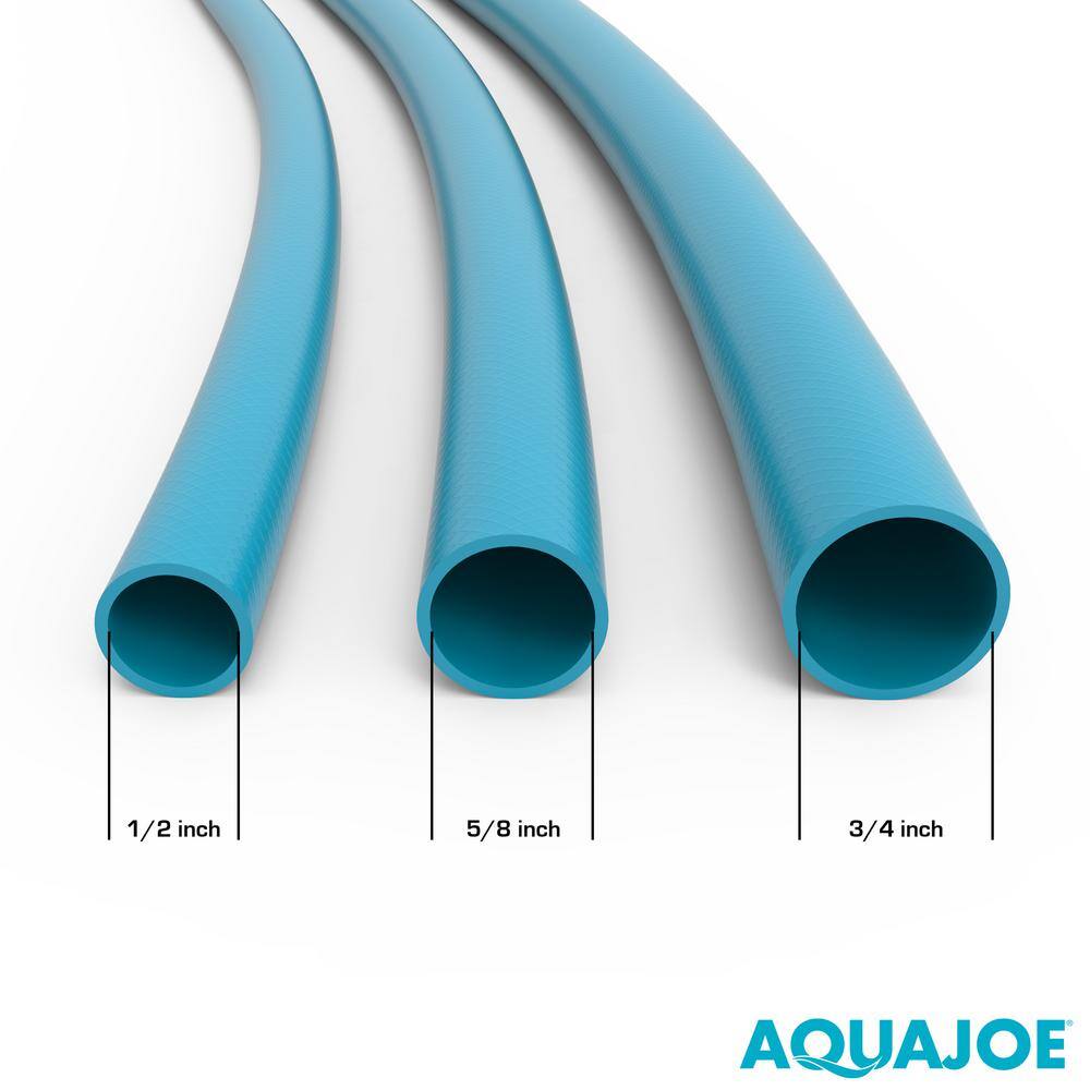 AQUA JOE 58 in. Dia. x 25 ft. Superlight Fiberjacket Max Garden Hose AJFJH25-58-MAX