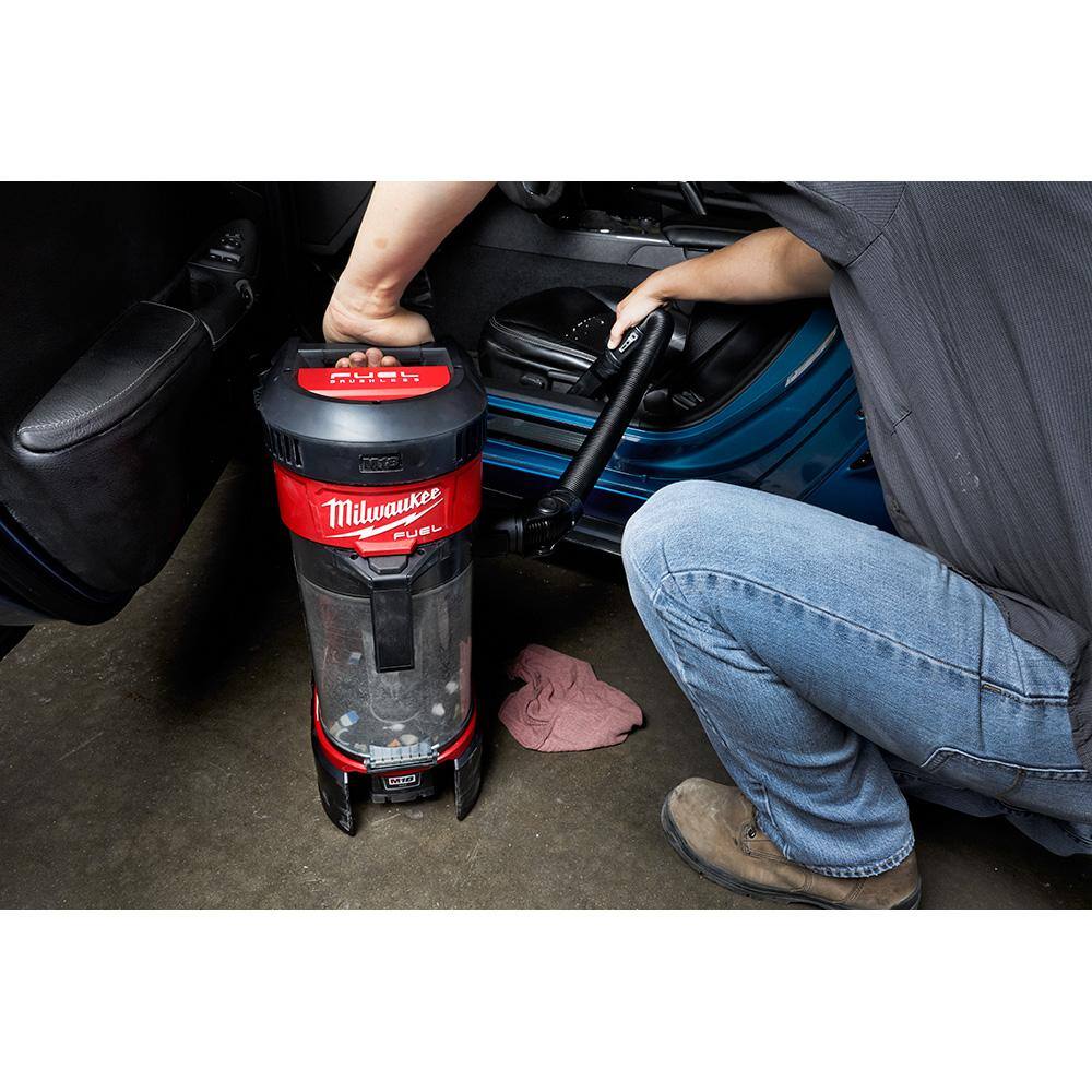 MW M18 FUEL 18-Volt Lithium-Ion Brushless 1 Gal. Cordless 3-in-1 Backpack Vacuum with M18 14 in. Compact Impact Driver Kit 0885-20-2850-21P