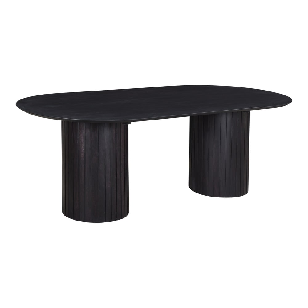 Aurelle Home Poete Solid Acacia Wood Pedestal Dining Table