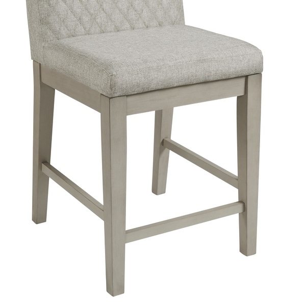 Picket House Furnishings Calderon Counter Height Side Chair Set in Gray