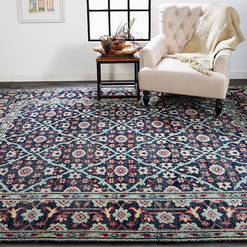 Weave and Wander Bashyr Blue Area Rug