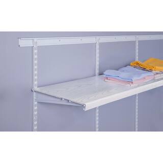 Everbilt 2 ft. x 12 in. Decorative Shelf Cover - White 90315