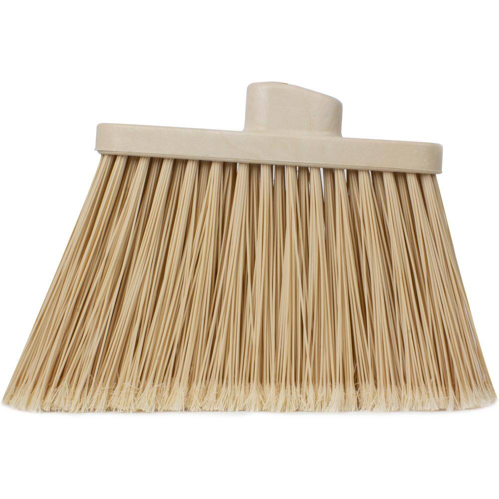 CFS Brands Sparta 12 in. Tan Polypropylene Flagged Upright Broom Head (12-Pack) 36867EC25