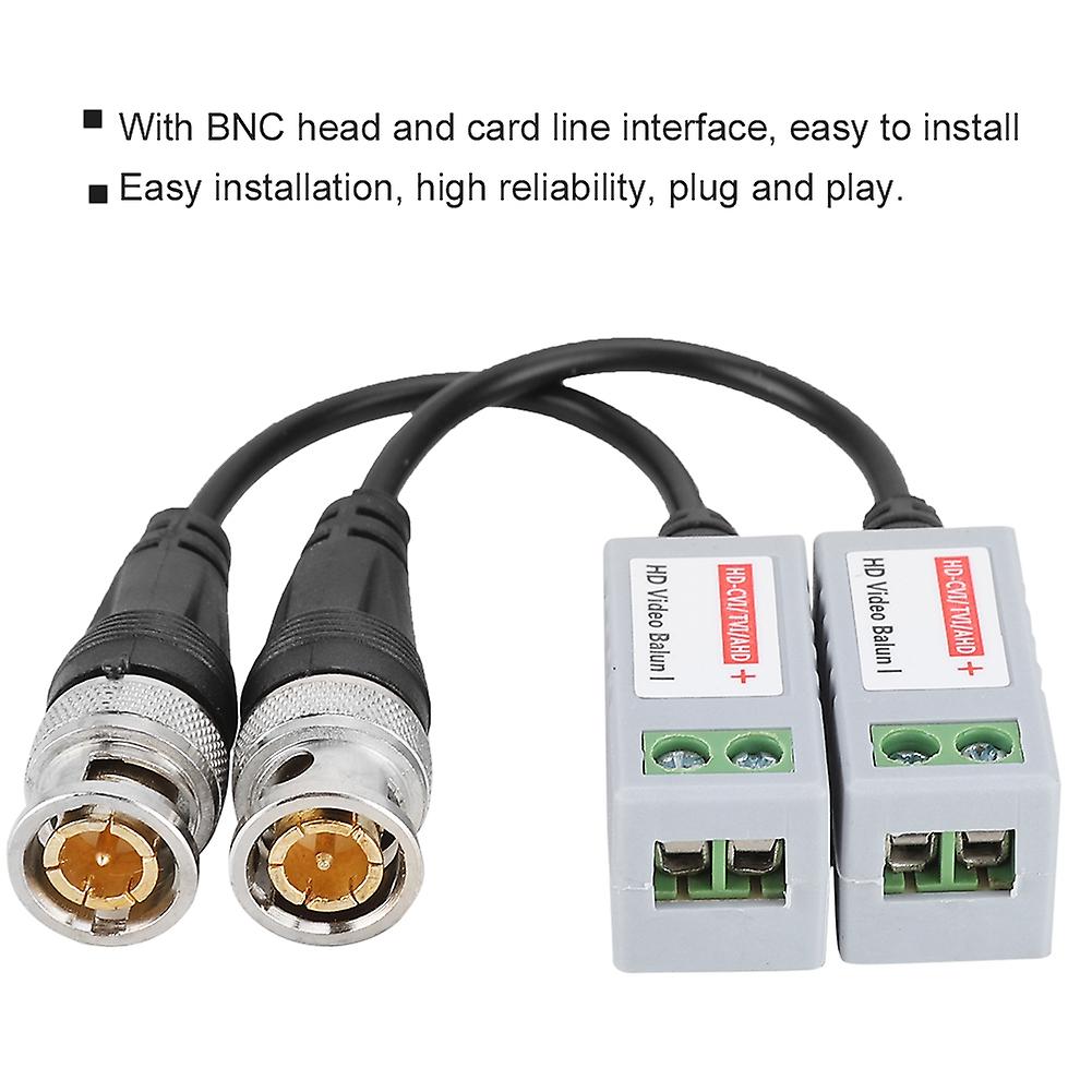 Hd 1080p Passive Video Balun Twisted Pair Transmitter Connecter For Cvi/tvi