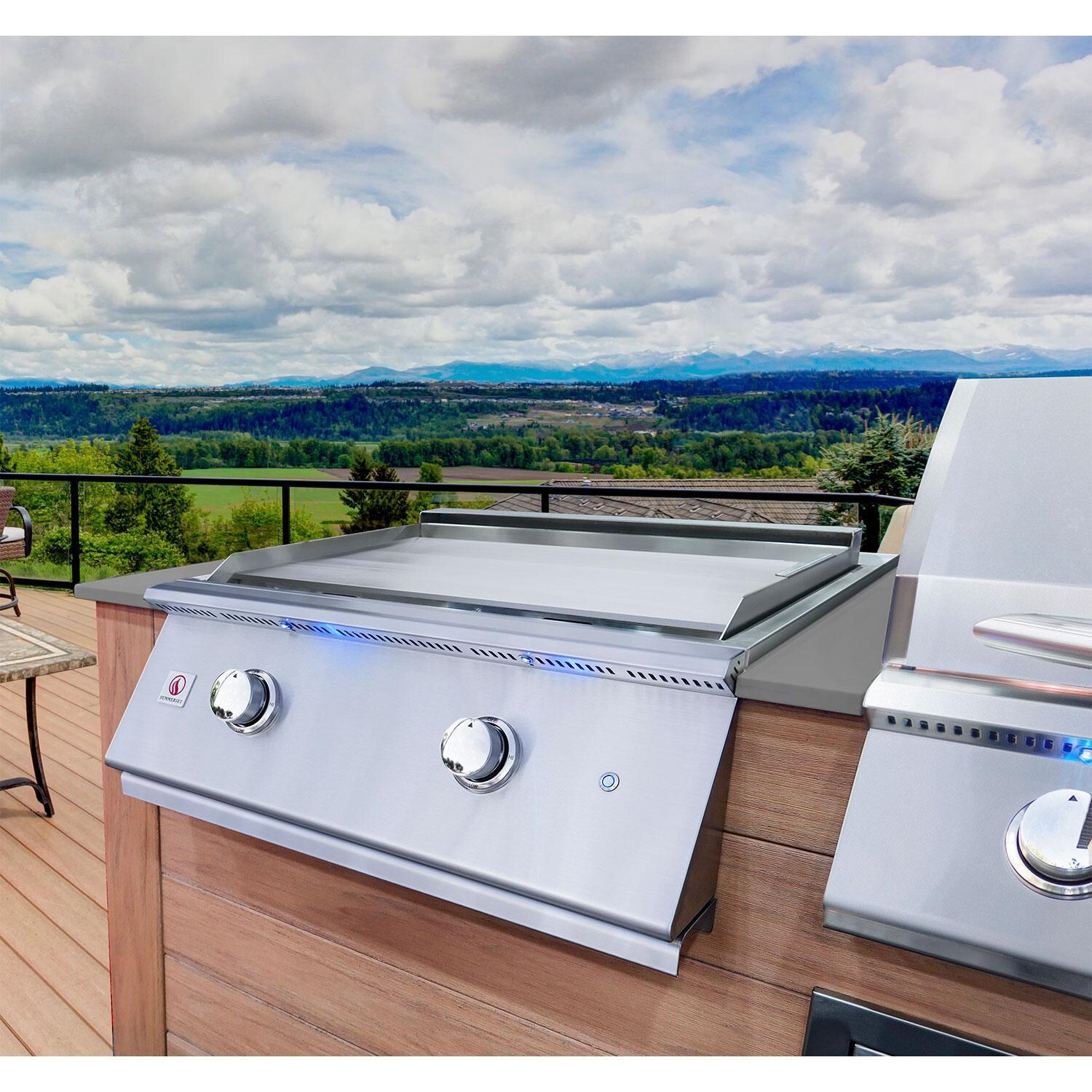 Summerset 30-Inch Built-In Stainless Steel Griddle