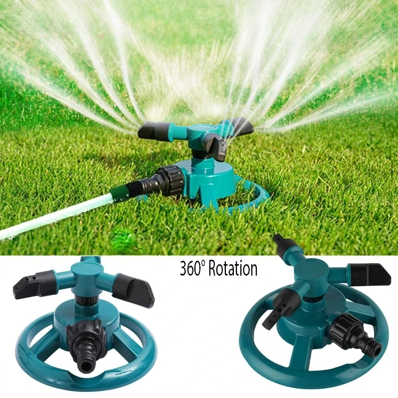 Sprinkler Nozzle 360 Degree Automatic Rotating Water Spray Garden Lawn Automatic Sprinkler Garden Watering Irrigation Supplies