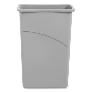 Boardwalk Slim Waste Container 23 Gal. Gray Plastic BWK23GLSJGRA