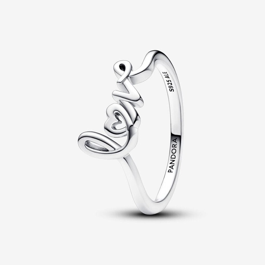 PANDORA  Handwritten Love Ring - Sterling Silver