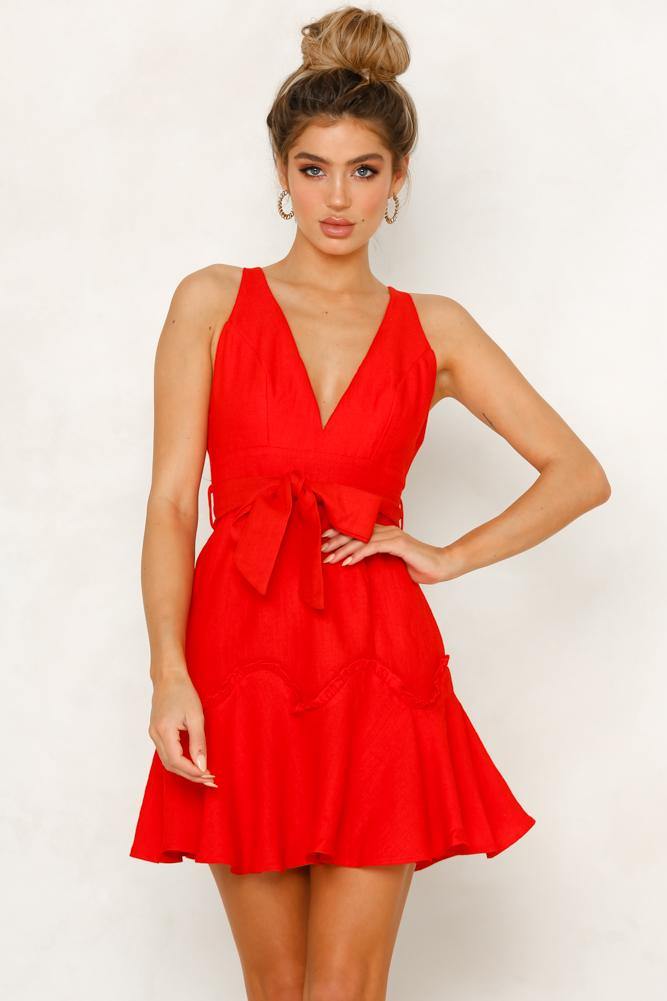 Love Song Dress Red